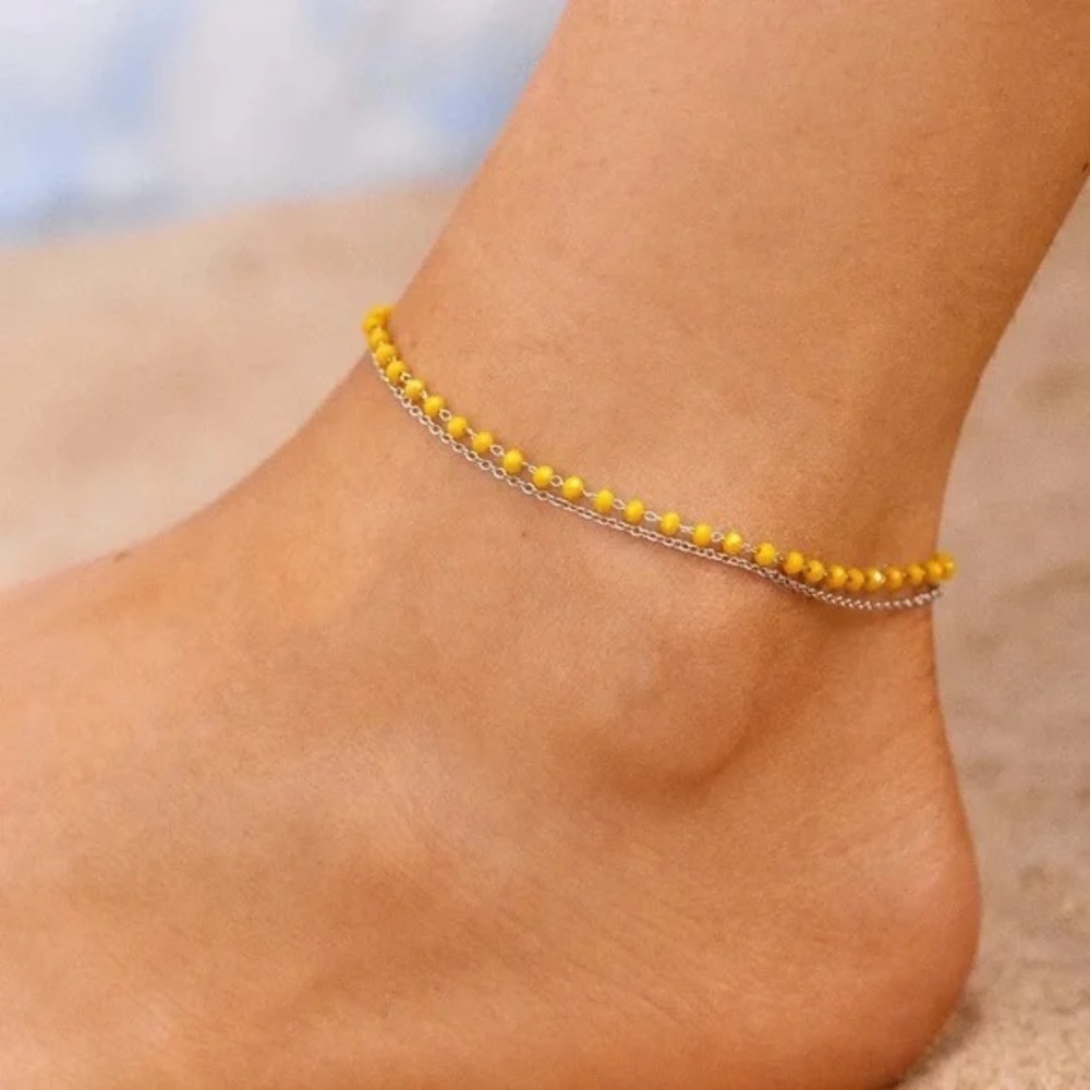 Pura Vida | Neon Chain Anklet Boho Beach